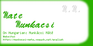 mate munkacsi business card